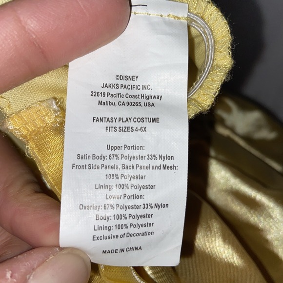 DisneyJAKKS PACIFIC INC. Belle kids costume sz 4-6x - Picture 7 of 7